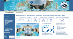 Desktop Screenshot of berliner-schwimm-verband.de